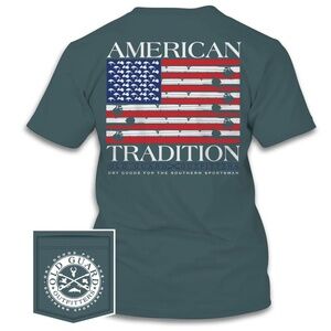 NWT Men's American Tradition Fishing T-shirt Size L